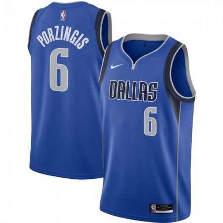 Dallas Mavericks Kristaps Porzingis 6 2020-21 Nike Icon Edition Pelipaidat Swingman - Miesten